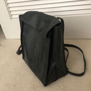 Faux Leather Backpack